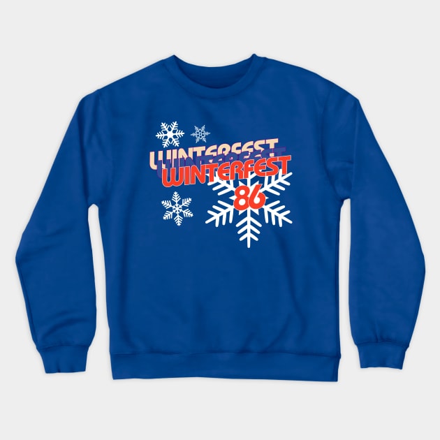 Winterfest 86 Crewneck Sweatshirt by Meta Cortex